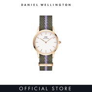 Daniel Wellington Iconic 28mm Green/Purple Nato Rose Gold Whilte Dial - Nato strap watch for women - DW official authentic