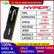 RAM KINGSTON HYPERX FURY DDR4 4GB 2666MHZ 21300 GAMING RAM PC DDR4 8GB -KOMPONEN KOMPUTER