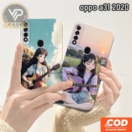 Vvip CASE OPPO A31 A55 A54 A53 A33 A32 A57 2022 A77S Colorful Macaron Flexible Silicone - Full Cover