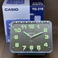 [Original] Casio Clock TQ-218-2D Daily Alarm Blue Black Analog Snooze Table Clock TQ-218-2 TQ-218