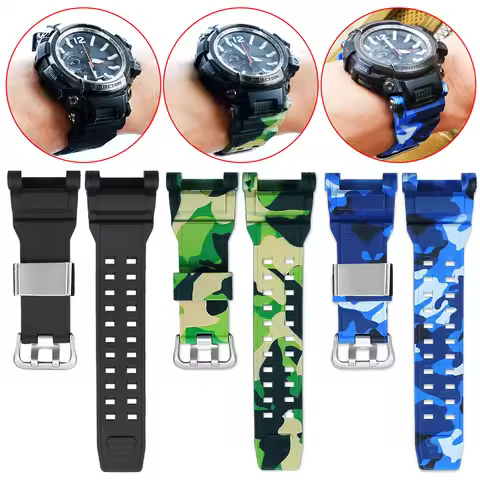 GPW2000 Soft Silicone strap For Casio G-Shock Kongba 5502 GPW-2000 wristband men Replacement Sport r
