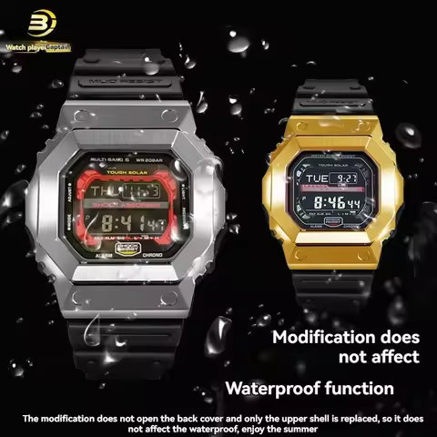 For Casio Block 3221 GX-56BB-1/GX-56GB/GXW-56 3220 Modified Metal Case Steel Set Stainless Steel Str