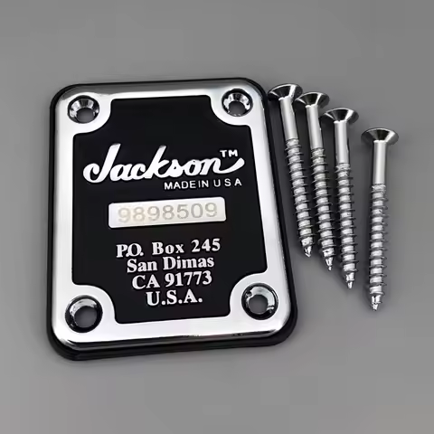 Guitar Neck plate Random Serial Number with Screws
