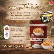 Whitegard Garlic Chips Fried Garlic Vacuum Fry Healthy Snack No Preservatives Savory Crispy Halal Or