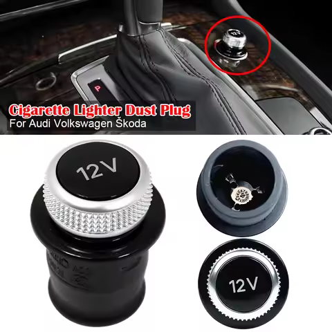 Auto Cigarette Lighter Dust Decorative Cover Car Charger Port Protector Socket Cap For Audi A3 A4 A5