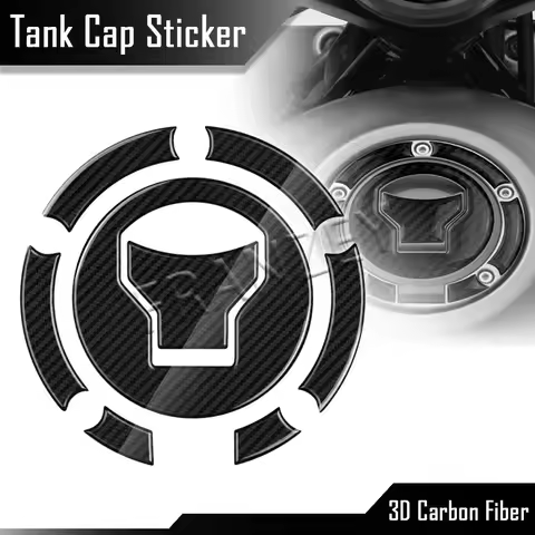3D Motorcycle Carbon Fiber Fuel Tank Cap Sticker Decal Accessories For Honda CMX 500 1100 Rebel CB 5