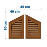 จั่วช่องลม WT IV-01 80x60 ซม. สีสัก (1282848)