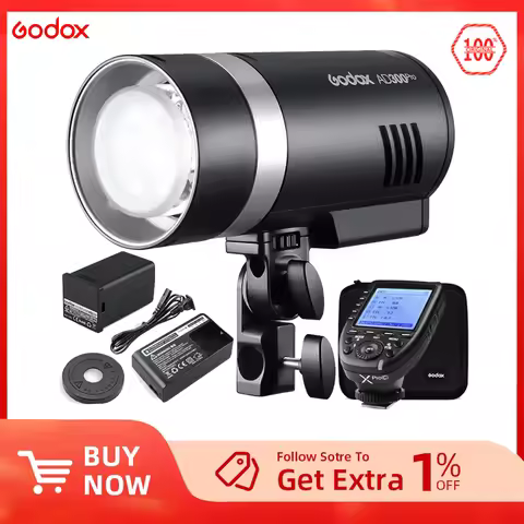 Godox AD300Pro Outdoor Flash Light 300Ws TTL 2.4G 1/8000 HSS with 2600mAh Battery for Canon Nikon So