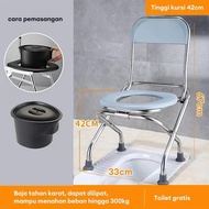 Hole chair Elderly Stool Chair Commode Chair Standard Folding Commode Chair Equipped with toilet