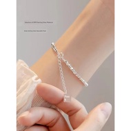 gelang tangan budak perempuan gelang couple gelang tangan perempuan Sterling Silver S999 Broken Silv