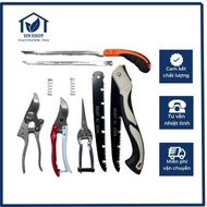 Set of 7 Piece Gardening Tools for Pruning Bonsai Trees and Leaves-CB25 (Folding Saw, Folding Saw Bl