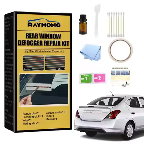 Car Rear Window Repair Glue Auto Rear Window Defroster Grid Repair Kit DIY Windshield Repair Tool Ki
