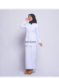 NEW Seragam kerja wanita spesial blazer jumbo merek Azkia Blazer 6L-7L-8L - PUTIH 244 ROK XXXXXL 6L