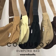 wearmikaella • corduroy dumpling bag