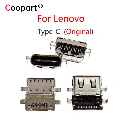 Coopart For Lenovo ThinkPad E490 E495 E590 E595 USB Type C USB3.1 Charging Dock Charge Socket Port J