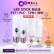 【SIRIM APPROVED】LED STICK BULB E27 G24 PLC 12W 18W LED Light Bulb Mentol Led Bulb Lampu Daylight Coo