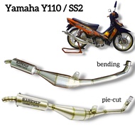 Ekzos Yamaha Y110 SS110 SS2 SS Two Stainless Steel Original Barickly Racing Exhaust Standard Type 2 