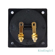 KING Two Binding Post Speaker Terminals Spring Cup Connectors For Sound System Black