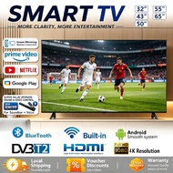 2026 Android Smart TV 32/43/50/55/65inci DVB-T2 MYTV Netflix YouTube HDIMI USB TV Untuk Laptop Conne