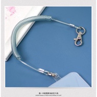 Strong Anti-drop Mobile Phone Lanyard Spring Rope Mobile Phone Chain Strap Steel Wire Rope Anti-theft Elderly Waist Anti-lost Mobile Phone Rope