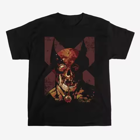 Marvel Zombies T-Shirt - Zombie Wolverine Head Graphic Tee X-Men Horror Comic Art Gruesome Marvel Zo