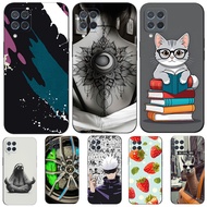 case For Samsung Galaxy M62 F62 4G Case Silicon Phone Back Cover Soft black tpu m625 Funny Animals