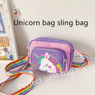 High Quality Unicorn bag sling bag woman Unicorn Sling Bag for Kids Girl Beg Tangan Budak Perempuan 