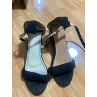 Black Sandals 2inches heels size 38 (23cm) ph size