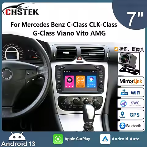CHSTEK 4G Android Car Audio Player For Mercedes C-Class W203 S203 CLK C209 W209 G W463 Wireless CarP