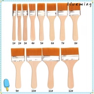 BLUEMING Hair Painting Brush, Wood Handles Multifunctional Oil Paint Brush,  Watercolor Paint Drawin