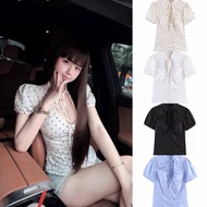 Xuanvu.studio | C1 Drawstring Collar Shirt short sleeve Bong