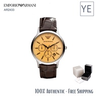 Emporio Armani AR2433 Classic Chronograph Leather Strap Men Watch Armani watch Armani watchs