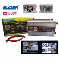 Suoerอินเวอร์เตอร์ 12V1500w (STA-1500A) smart inverter เครื่องแปลงไฟ 12v to 220v USB คลื่นโมดิฟายเวฟ