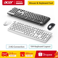 Acer Wireless Keyboard and Mouse Set LK41-2K Three Speed DPI 2.4G Wireless Ergonomic Design Anti Spl