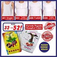 BAJU PAGODA BRAND GARUDA PAGODA PRICE CHUNG KAI PAGODA WHITE T-SHIRT SINGLET