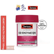 Swisse Ultiboost Co-Enzyme Q10 150mg 180 Capsules (EXP:03-2028) Support Heart Health [My King AUS]