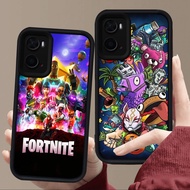 E111 Fortnite game Casing for Black Silicone OPPO A57 A96 A76 A57e A77 A36 A57s A77s