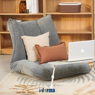 Informa Haven Kursi Lesehan Lipat Anak Fabric - Abu-Abu Sofa Lantai Tempat Santai Kursi Gaming Alas