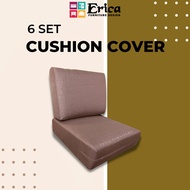 [Erica] 6 Set Cushion Cover Only/ Fabric Cover/ Sarung Kusyen Sofa/ Sofa Kayu