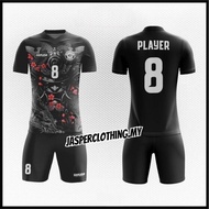 Futsal Jersey Murah Cetak Nama Sendiri Soccer Jersey Bola Dewasa Malaysia Futsal Jersi Custom Name and Number Plus Size Lelaki Perempuan Kanak Kanak Jersi Bola Dengan Seluar