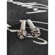 HENG Screw Absorber Stainless Steel CNC M10×40mm 2 piece For Honda Forza / NSS250