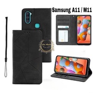 Casing Samsung A11 / M11 Core Case Flip Magnet Cover Smartphone Cover