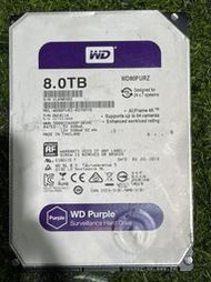 【琻霖】【警告硬碟】威騰 WD 紫標 8TB/SATA/3.5"/WD80PURZ 可讀取，不保不退，含稅
