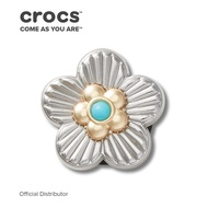 Crocs JibbitzTM Charm Silver Turquoise Flower Jibbitz Crocs Jibbitz Crocs Charm
