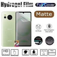 Anti-scratch Hydrogel matte glare Sharp AQUOS Sense 8 Sense 9 TPU Jelly Protector