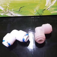 1Pcs 1/4" Tube to 1/4" Tube Push Fit Elbow Quick Connect connector RO System