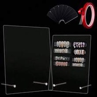 1PC Transparent Nail Art Display Board, Acrylic False Nail Tips Sample Display, Display Polish Board