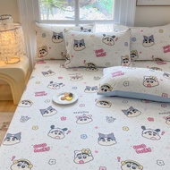 Cartoon Crayon Shin-chan Fitted Bed Sheet Cute Non-slip Mattress Covers for Kid Single Queen King Si