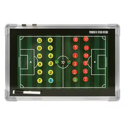 1pc Football Training Aluminum Tactical Board Coaching Board Magnetic Erasable Presentation Board