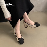 Elegant Boat Shoes Colorblock Texture Bow Boat Shoes for Women LR14E422